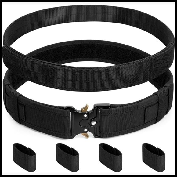 2\'\' Nylon Duty Belt with Hook Lining and 4 Belt Keepers